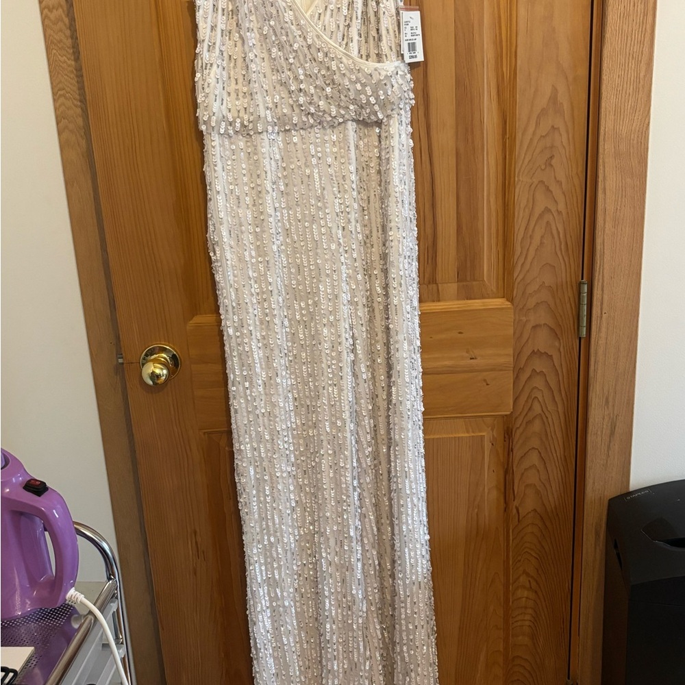 Silver Sequin Maxi Skirt - Glam Evening Wear